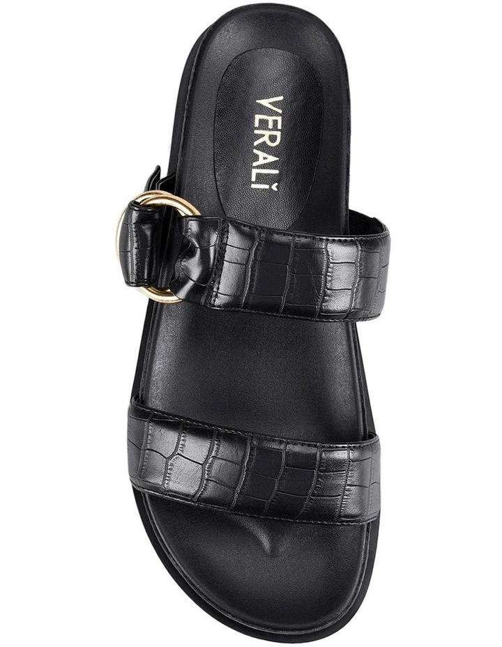 Cheap π Verali Oslo Slides In Black Croc βοΈ - Image 5