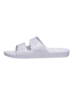 Hot Sale 🎉 Freedom Moses Unisex White Slide 👏