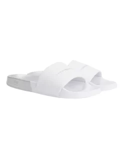 Best reviews of 😍 Tommy Hilfiger Metallic Logo Pool Slides In White 🥰