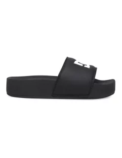 Brand new 🎁 DC Platform Slider 🩴 Sandals In Black 🔔