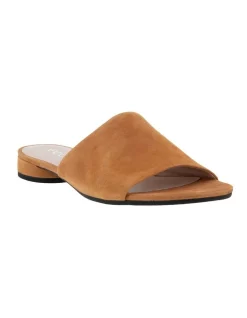 Cheap ⌛ ECCO Flat Slide II 🩴 Sandals In Tan ❤️