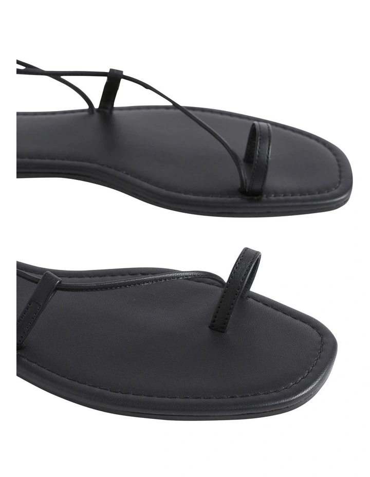 Buy π₯° Seed Heritage Steffi Tie Up π©΄ Sandal In Black π― - Image 4