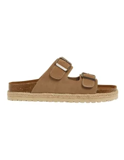 Discount 🎉 Easy Steps Crete Taupe Suee 🩴 Sandals 🧨
