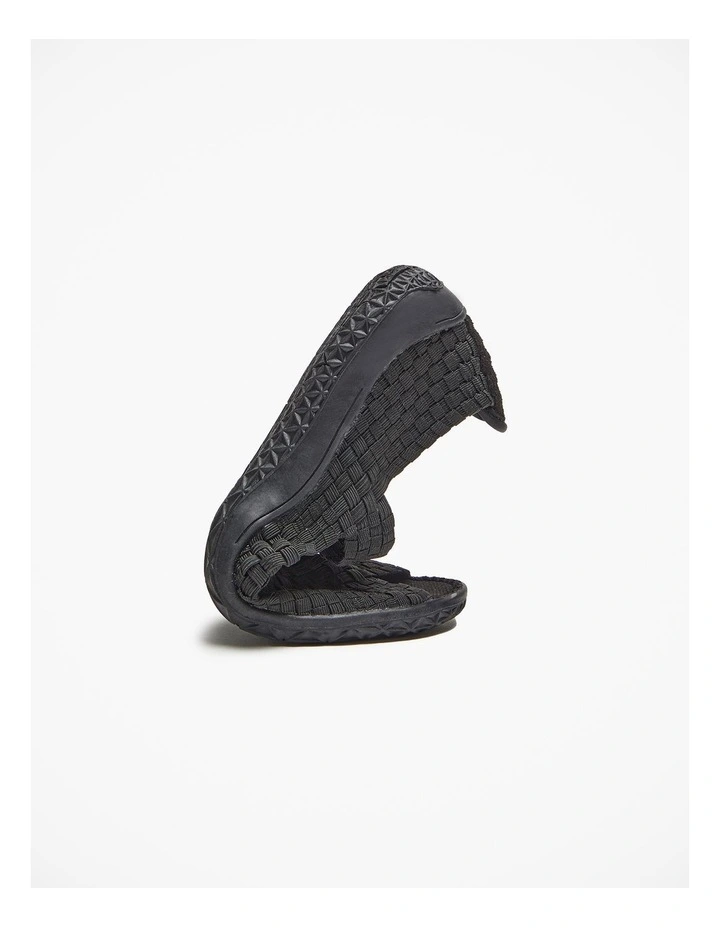 Cheap π₯° Taking Shape Woven Stretch Covered π©΄ Sandal In Black π€© - Image 6