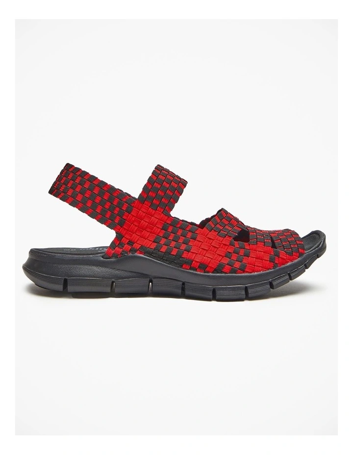 Discount π Taking Shape Woven Stretch Flexible π©΄ Sandal Red π