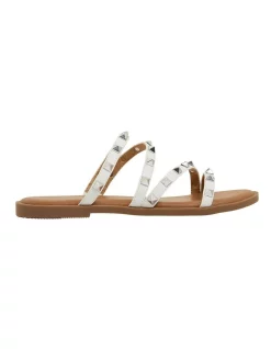 Coupon 🎉 Ravella Carnival White Smooth 🩴 Sandals 🎁